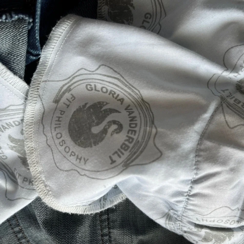NWOT Gloria Vanderbilt Amanda Jeans Women's Dark Wash Paperbag Waist Casual 14